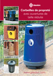 Corbeilles de propret&eacute; avec ouvertures de taille r&eacute;duite