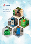 Poubelles et bancs pour enfant
