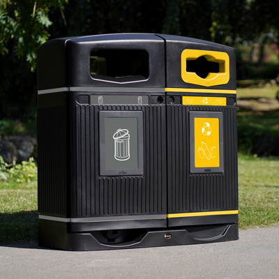 Poubelles bi-flux