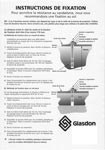 Instructions de fixation