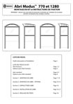 Abri Modus 770 et 1280 - Montage en kit et instructions de fixation