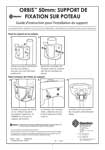 Orbis - Support de fixation sur poteau 50 mm