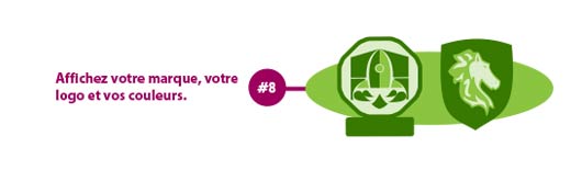 &Eacute;tape 8. Affichez votre marque, votre logo et vos couleurs