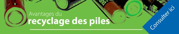 Les avantages du recyclage des piles - Infographie
