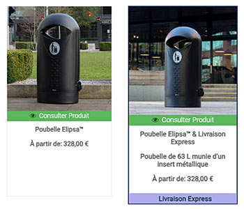 Poubelle Elipsa&trade; & Livraison Express