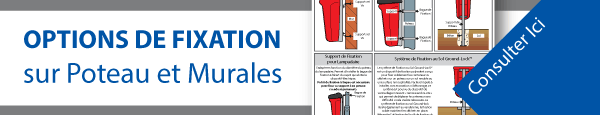 Options de Fixation sur Poteau et Murales