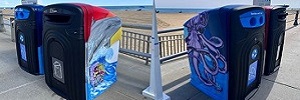 Les poubelles Glasdon de Virginia Beach