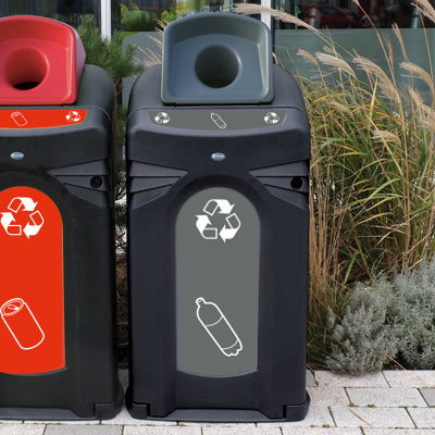 Conteneur de tri s&eacute;lectif  pour bouteilles plastique  Nexus&reg; City 140