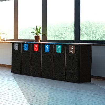P&ocirc;le de tri Origin&trade; Infinity Hexa 420 litres 6 flux de d&eacute;chets