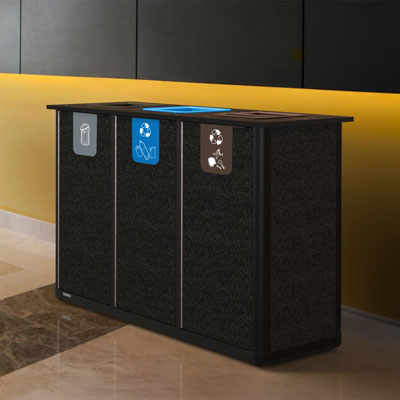 P&ocirc;le de tri Origin&trade; Infinity Trio 210 litres 3 flux de d&eacute;chets
