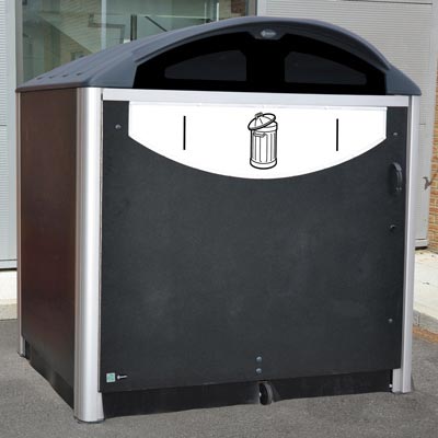Abri conteneur Modus&trade; 770 Mod&egrave;le pour d&eacute;chets g&eacute;n&eacute;riques