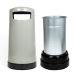 Poubelle Topsy&trade; 65 & Livraison Express - gris clair avec insert en acier