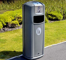 Integro City™ afvalbak/asbak combinatie