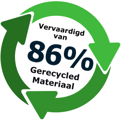 86% Gerecycled Materiaal Illustratie