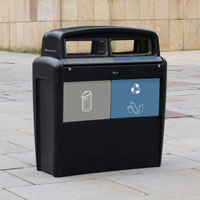 Nexus® Evolution City Duo afvalscheidingsbak