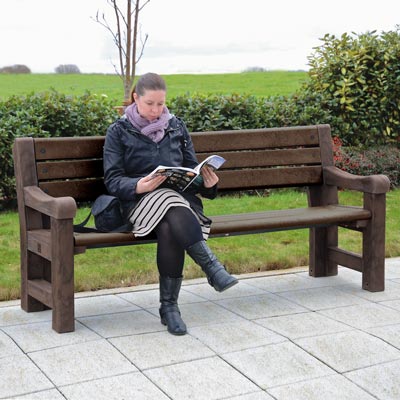 Elwood&trade; parkbank met rugleuning