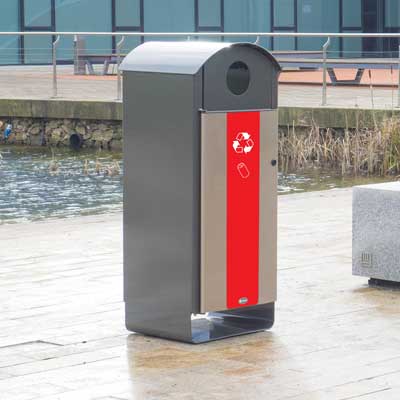 Electra&trade; Curve 85 afvalscheidingsbak voor blikjes
