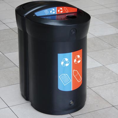 Envoy Duo&trade; Container voor selectieve afvalinzameling - 110 liter