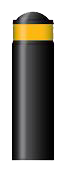 1 x 75mm gelber retroreflektierender Streifen