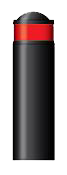 1 x 75 mm roter retroreflektierender Streifen