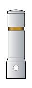 1x19mm goldenes retroreflektierendes Streifen