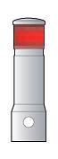 1x98mm rotes retroreflektierendes Streifen