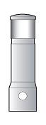 1x98mm wei&szlig;es retroreflektierendes Streifen