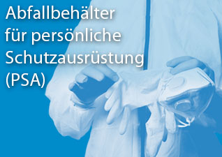 Abfallbehälter für persönliche Schutzausrüstung (PSA)