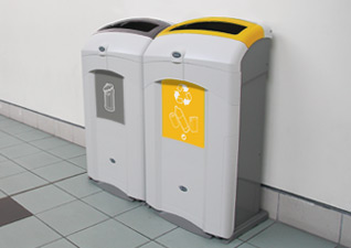 Mülltrennsysteme und Wertstoffbehälter