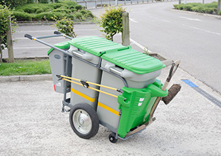 Space-Liner™ Doppelmodell Abfallsammelwagen von Glasdon