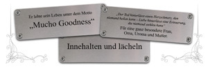 8 Ideen f&uuml;r Ihre Gedenkbank-Plakette