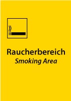 Raucherbereich Beschilderung