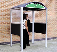 Create a designated smoking area