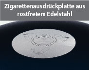 Wat is dit? Zigarettenausdr&uuml;ckplatte aus rostfreiem Edelstahl