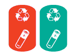 Was ist das? Farbe der Einwurf&ouml;ffnung und Grafik f&uuml;r die Sammlung von Batterien