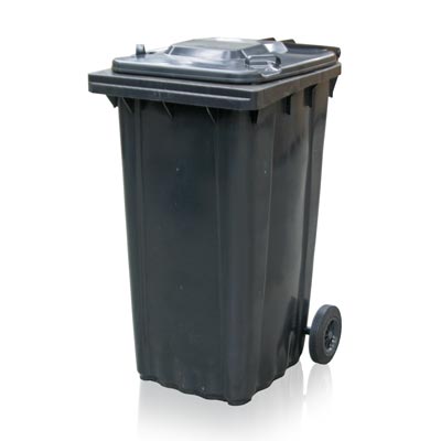 240 Liter M&uuml;lltonne mit Rollen