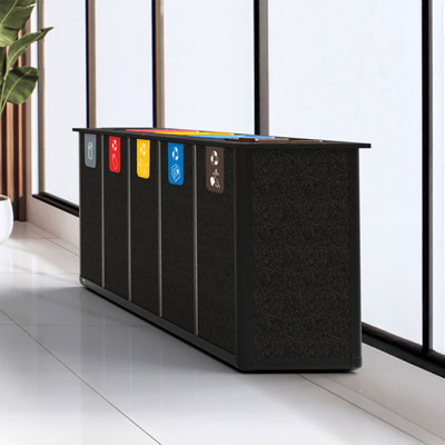 Origin&trade; Infinity Penta 350 Liter Recyclingstation 5 Abfallstr&ouml;me