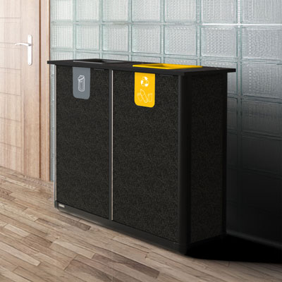 Origin&trade; Infinity Duo 140 Liter Recyclingstation Platzsparendes Design