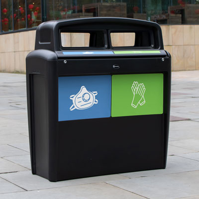 Nexus&reg; Evolution City Duo M&uuml;lltrennsystem f&uuml;r PSA 2 Abfallabteile