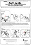 Auto-Mate cobertor para extintor de incendios panfleto de instrucciones