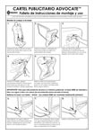 Cartel publicitario Advocate - Folleto de instrucciones de montaje y uso