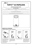 Topsy&trade; 65 papelera- Manual de instrucciones