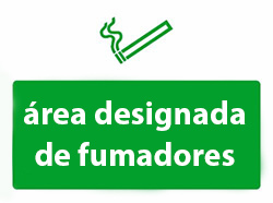 area designada de fumadores