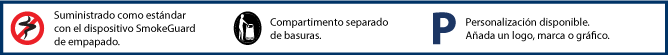 clave de comparacion del tamano del papelera de cenicero