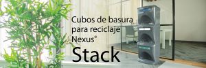 Clasifique la basura y ahorre espacio con los nuevos cubos apilables para reciclaje de Glasdon