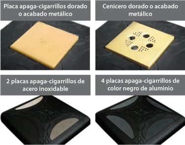 ¿Qué es esto? Ceniceros y accesorios opcionales