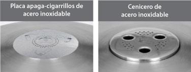 ¿Qué es esto? Ceniceros y accesorios opcionales