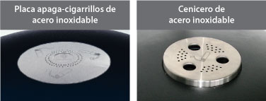 ¿Qué es esto? Ceniceros y accesorios opcionales