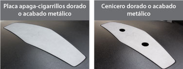 ¿Qué es esto? Ceniceros y accesorios opcionales