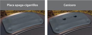 ¿Qué es esto? Ceniceros y accesorios opcionales